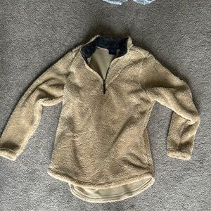 Cozy Tan Fleece Pullover